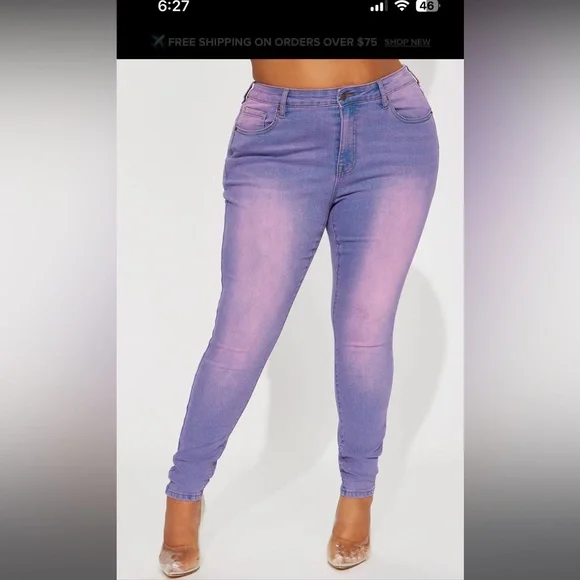 Hampton Tinted High Stretch Skinny Jeans - Picture 5 of 8